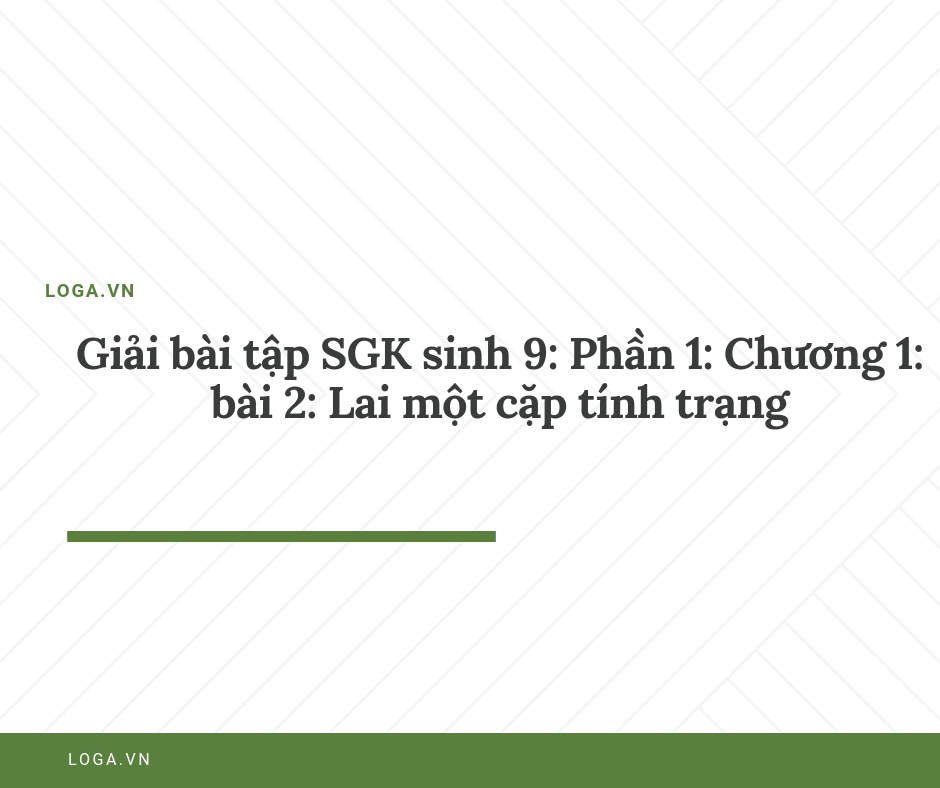 Giải bài tập Loga