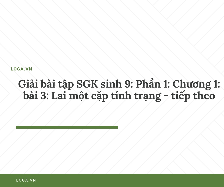 Giải bài tập Loga