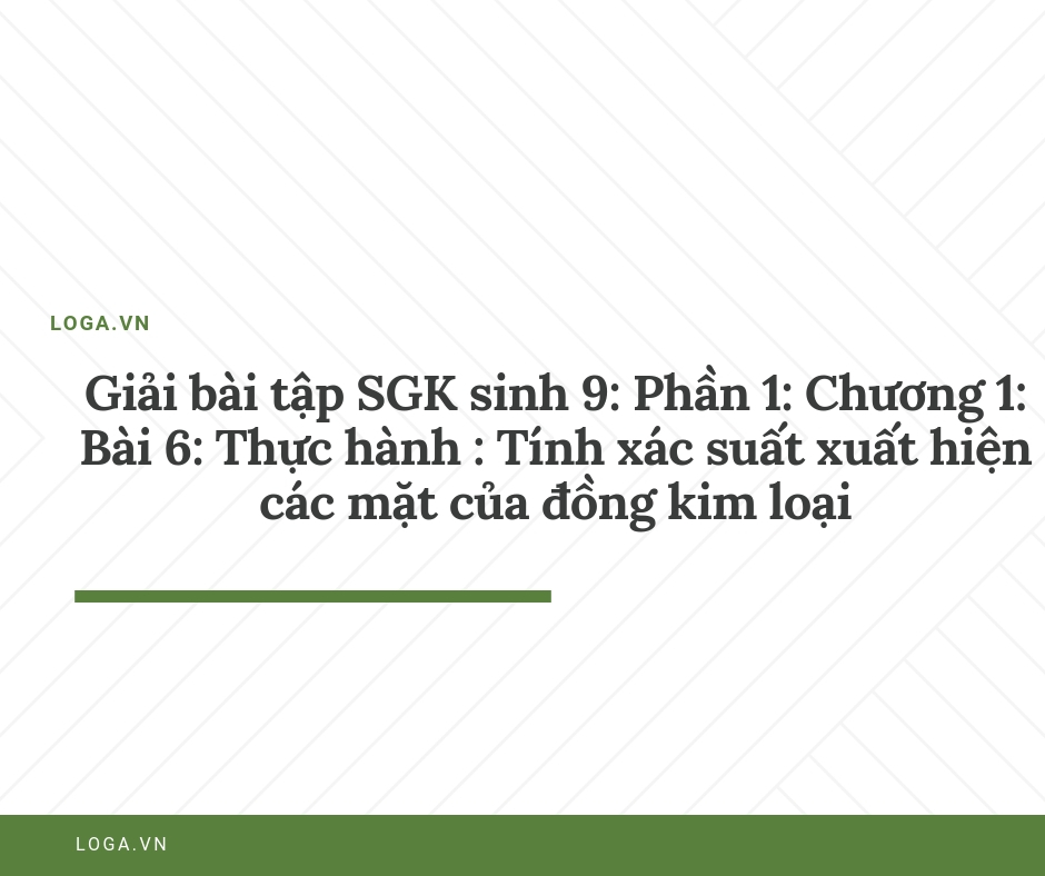 Giải bài tập Loga