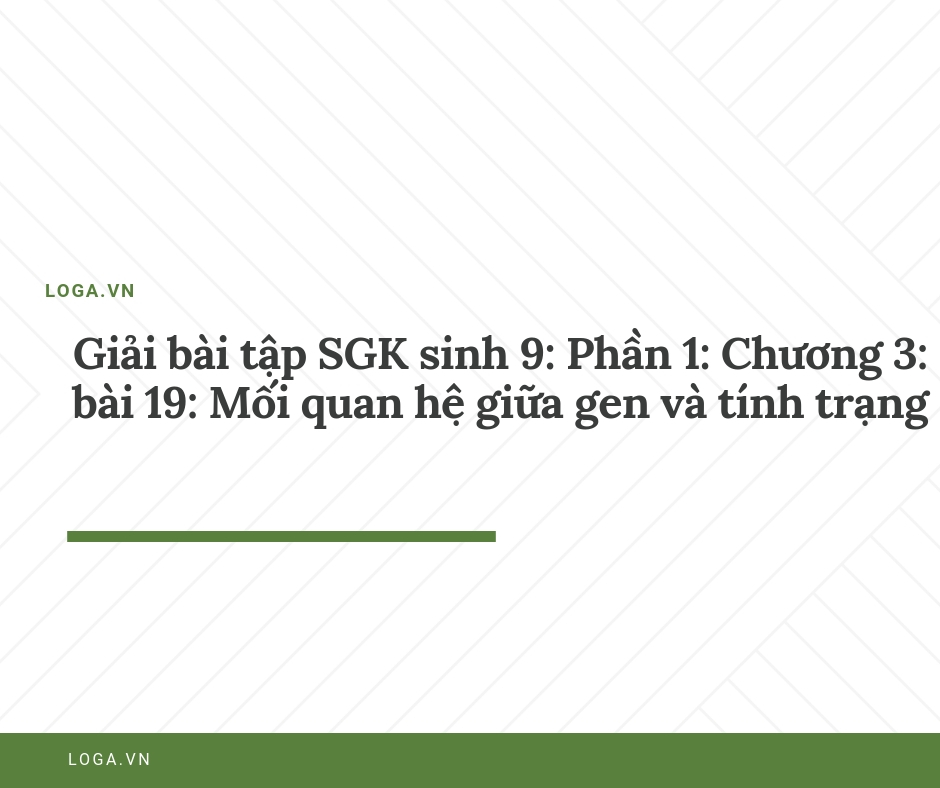 Giải bài tập Loga