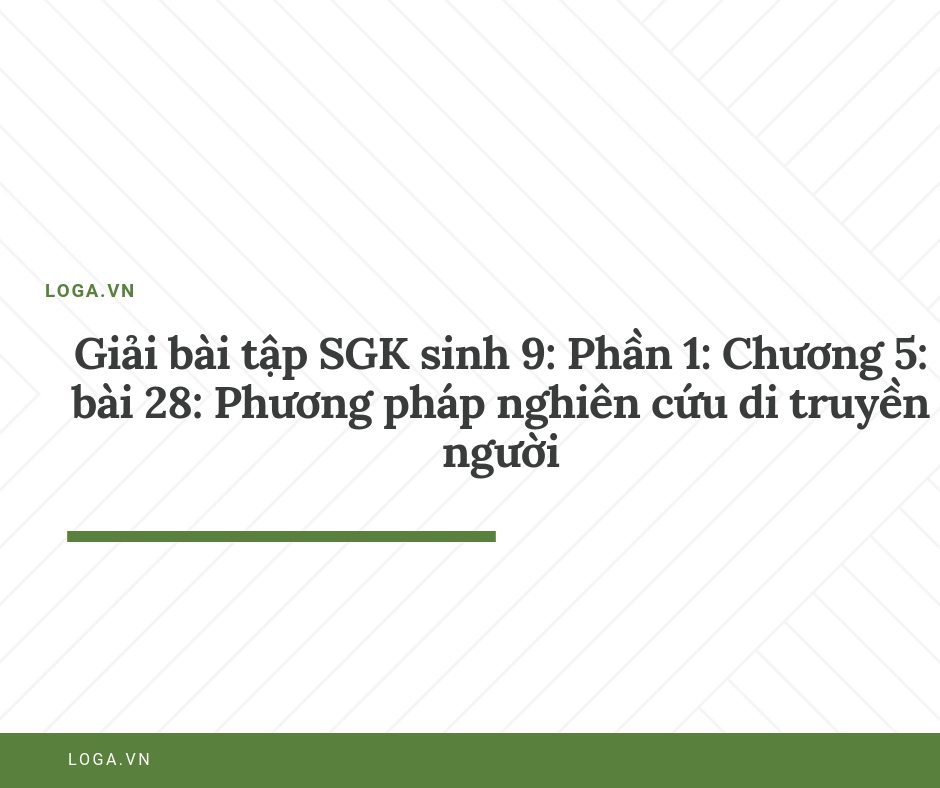 Giải bài tập Loga