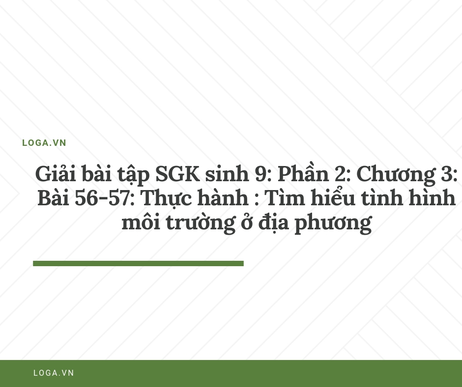 Giải bài tập Loga