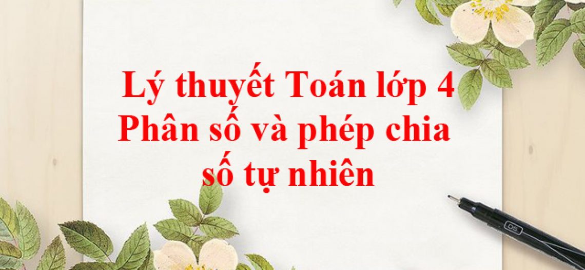 Phân số và phép chia số tự nhiên